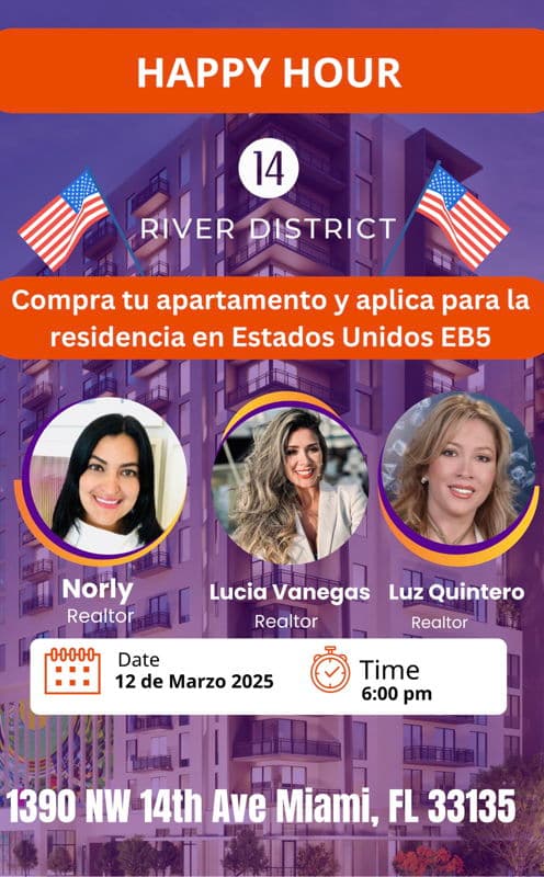 featured image for story, Happy Hour & Oportunidad de Inversión en River District Miami